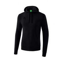 Erima Bluza z kapturem Sweat Basic Hoodie czarny męski